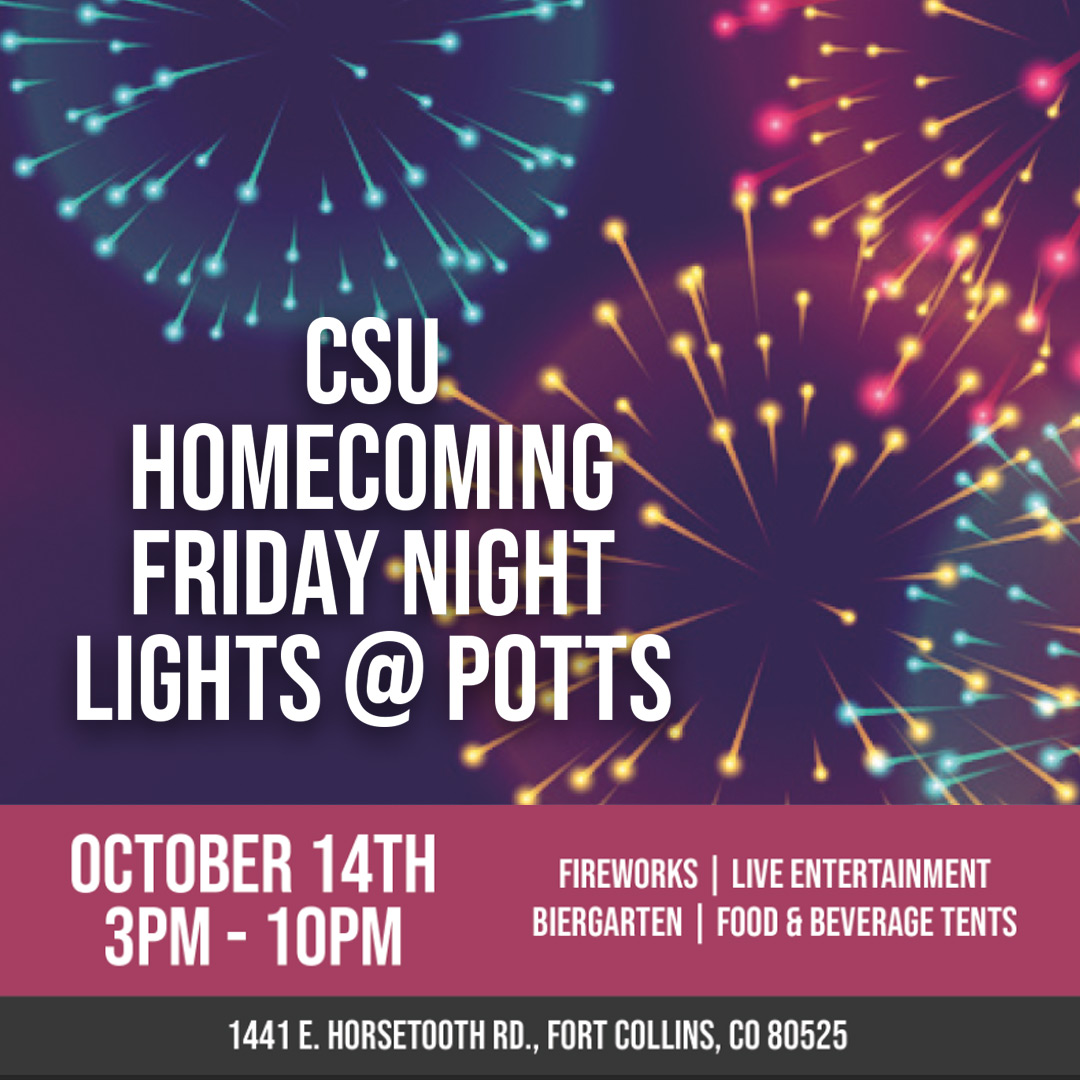 Weekend is on in Fort Collins! C.B. & Potts